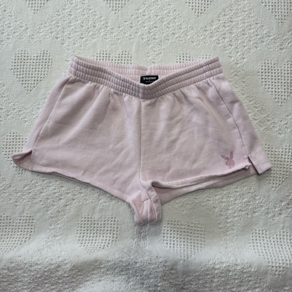 Playboy by PacSun Fleece Booty Shorts (M)